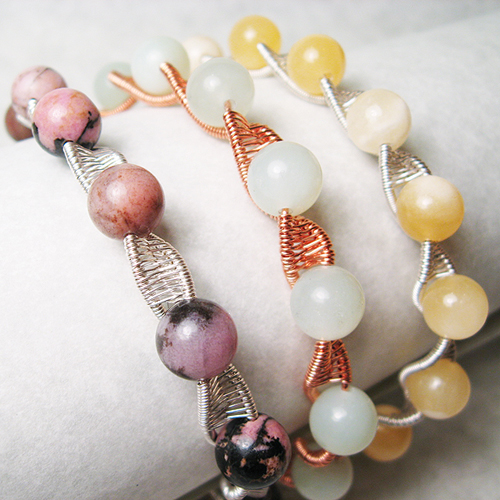 Twisted Woven Bracelet - Wire Wrapped Jewelry Tutorial - Wire Jewelry  Tutorials